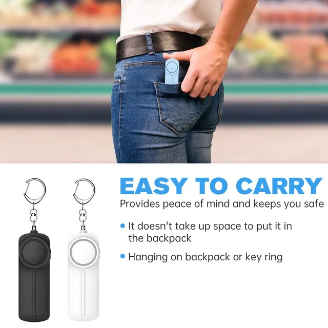 130dB Personal Security Alarm Keychain 5