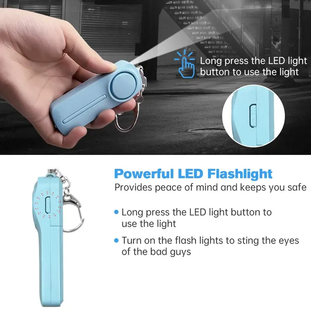 130dB Personal Security Alarm Keychain 3